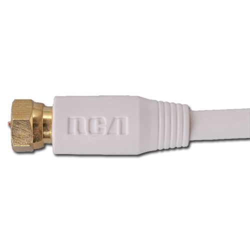 VH603WHR - 3 Foot Digital RG6 Coaxial Cable in White Color