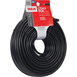 VH6100R - 100 Foot RG6 Coax - No Connector